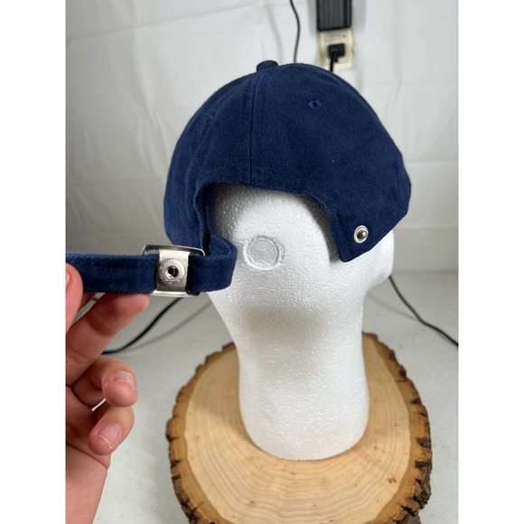 Berlin Germany Embroidered Blue Baseball Hat Cap with Metal Snap Buckle Closure - Picture 6 of 7
